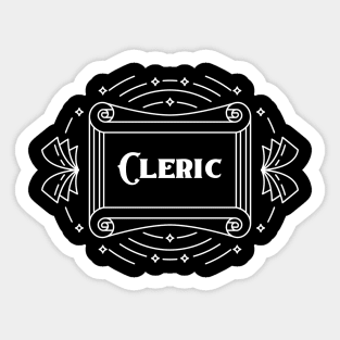 DnD Cleric - Dark Sticker